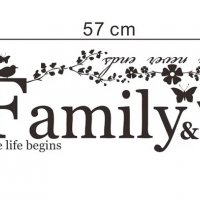 Family текст семейство лепенка стикер самозалепващ за стена, снимка 3 - Други - 34253910