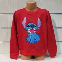 Нова детска ватирана блуза с дълъг ръкав Стич (Stitch) в червен цвят, снимка 5 - Детски Блузи и туники - 38996197