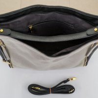 Дамска чанта в черно и сиво марка Giorgio di Mare , снимка 5 - Чанти - 38436985