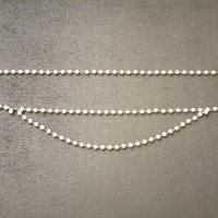 Стилен дамски колан с бели перли и верижка в златист цвят, снимка 10 - Колани - 42790882