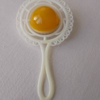 Ретро стара бебешка играчка Бакелитова дрънкалка от твърда пластмаса, снимка 2 - Други ценни предмети - 42896464