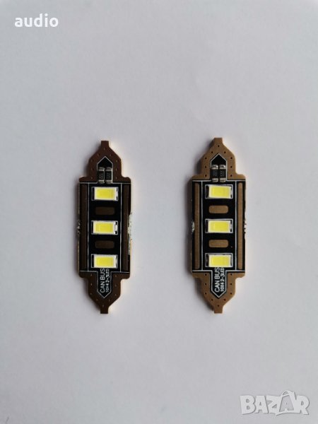 Диодна сулфидна крушка C5W 12v/41мм, снимка 1