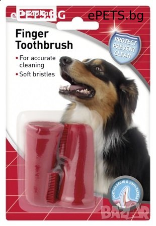 Кучешка четка за зъби - напръстник , снимка 1