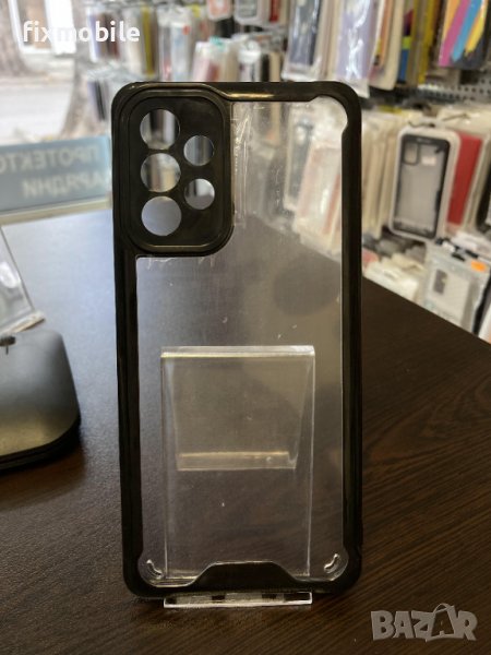 Промо! Samsung Galaxy A73 5G Прозрачен кейс с кант, снимка 1