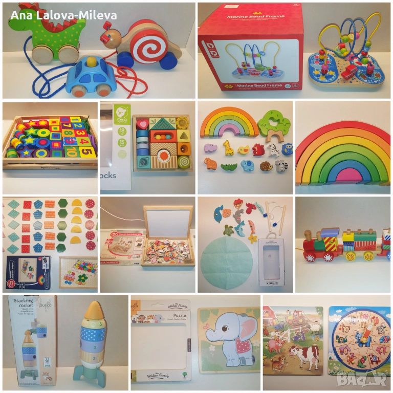 Дървени образователни играчки, снимка 1