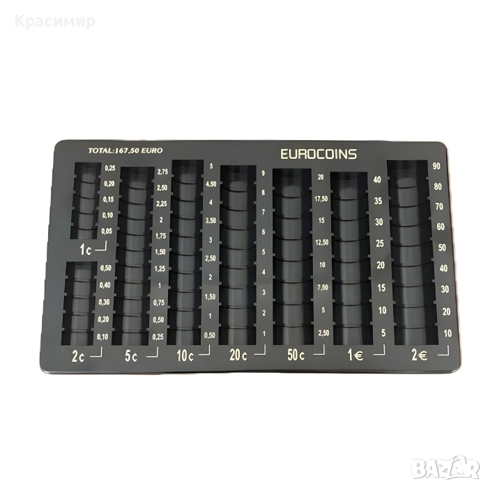 Монетник за евро - органайзер за пари, снимка 1