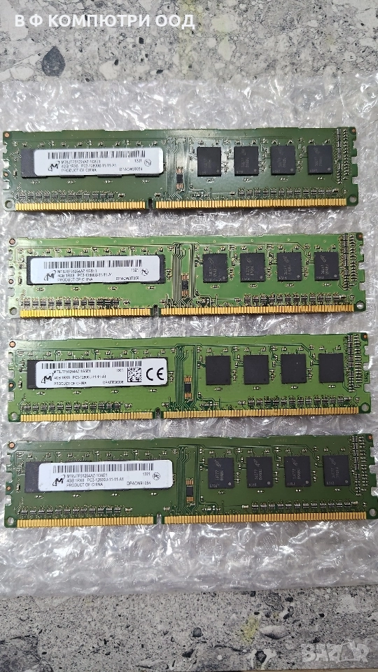 Рам памет за настолен компютър 4*4GB, снимка 1