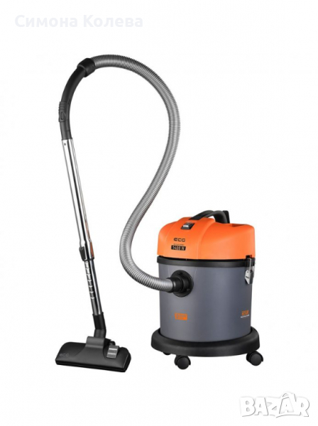 ✨Прахосмукачка за мокро и сухо почистване ECG VM 3140 Hobby, 1400W, 20l, Сив/Оранжев , снимка 1