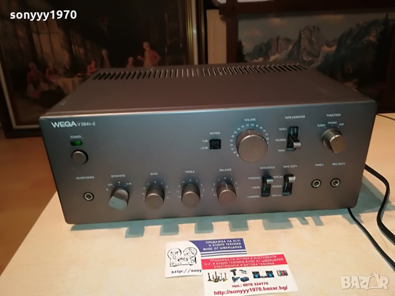 WEGA v3841-2 amplifier-made in japan-внос швеицария, снимка 1