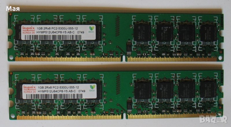Памет DDR2, 2x1GB, снимка 1