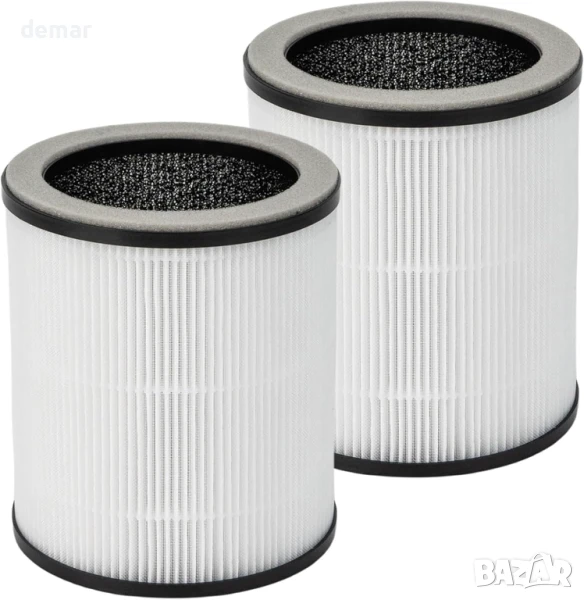 MELEDEN 2 броя P60 True HEPA резервни филтри, 3-в-1 филтър от найлонов предфилтър, True HEPA филтър, снимка 1