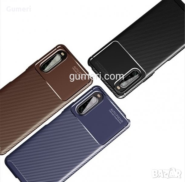  Sony Xperia 10 II Карбонов удароустойчив гръб , снимка 1
