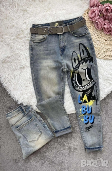 дънки лабубу, снимка 1