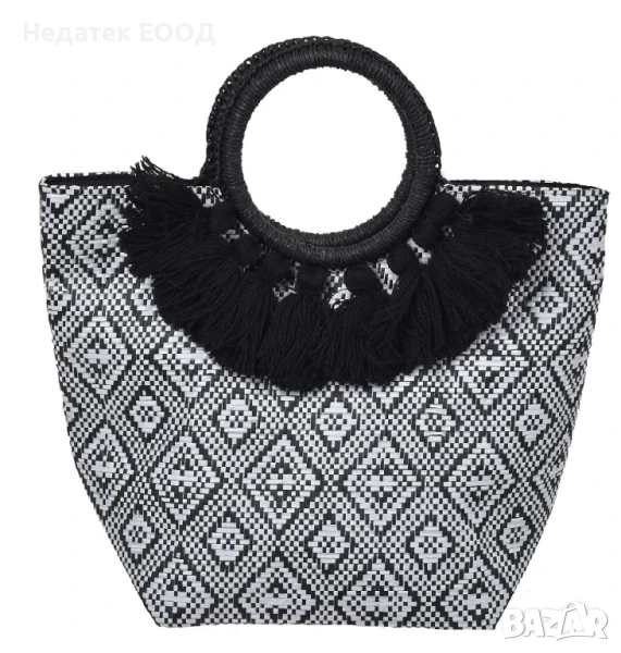 Дамска сламена чанта, 32x13x32см. , снимка 1
