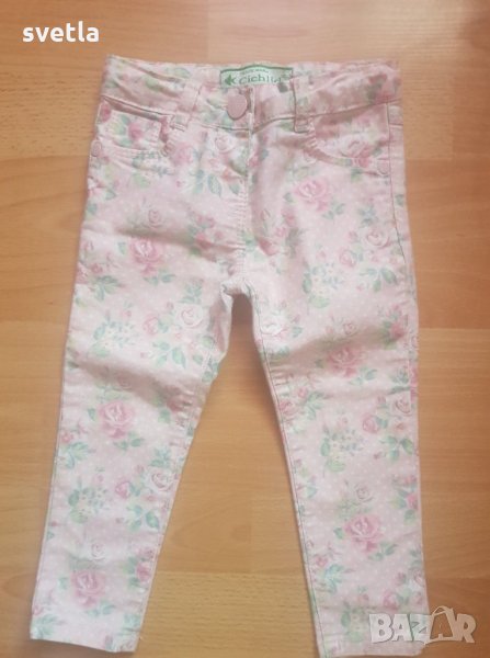 Дънки с рози-уникални , снимка 1