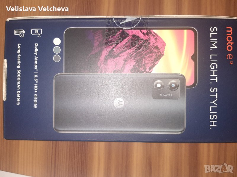 Продавам Motorola Moto E13 нов с гаранция 2 год., снимка 1