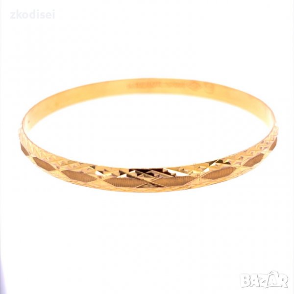 Златна дамска гривна 6,3гр. диаметър:7,0см. 14кр. проба:585 модел:12185-3, снимка 1