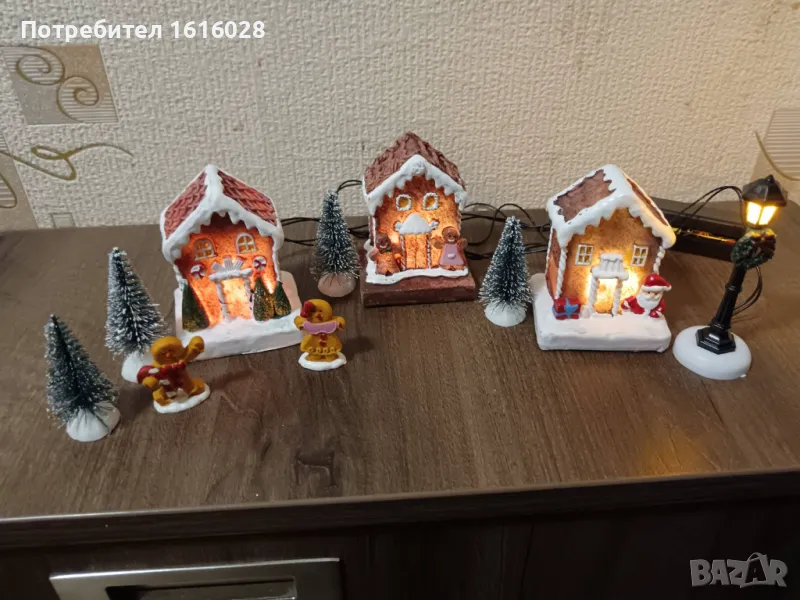 LED светещи къщи - улицата на  Gingerbread. MAGIC VILLAGE., снимка 1