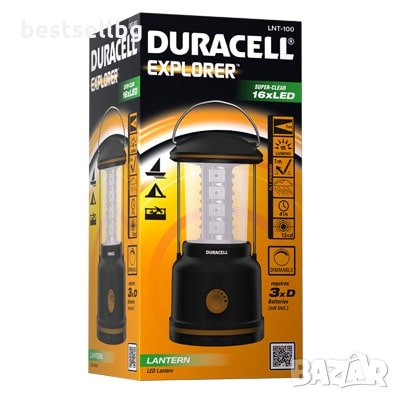 LED къмпинг фенер лампа Duracell EXPLORER LNT-100 за риболов палатка, снимка 1