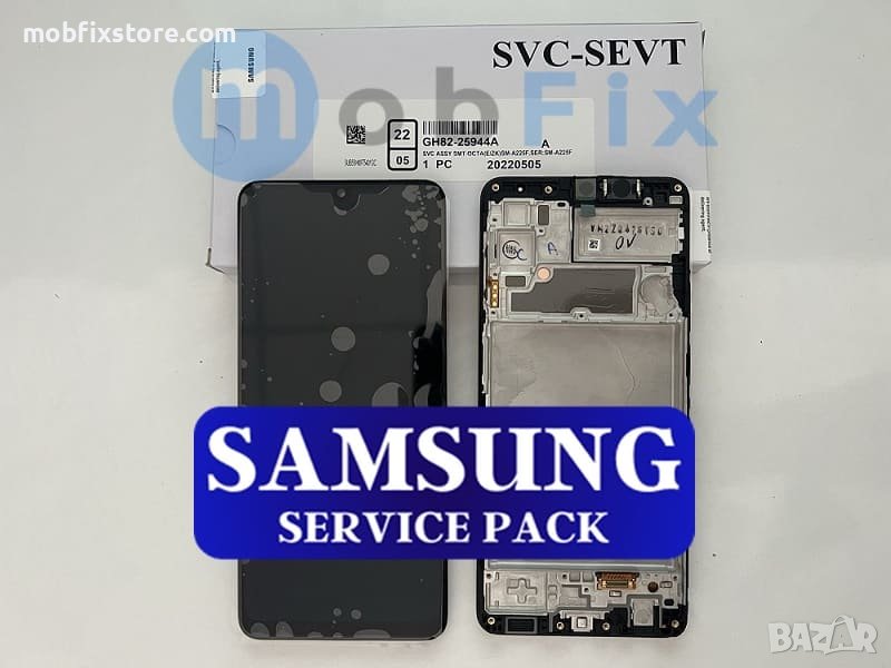 Оригинален дисплей с рамка за Samsung Galaxy A22 4G A225, Service Pack, снимка 1