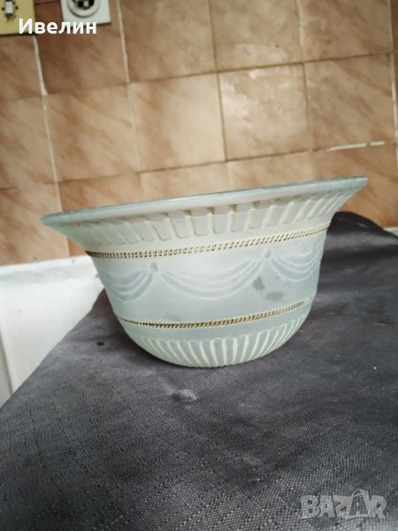 три стъкла за настолна лампа,полилей арт деко, снимка 1