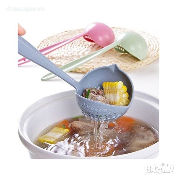 1878 Черпак и решетъчна лъжица 2в1, снимка 1