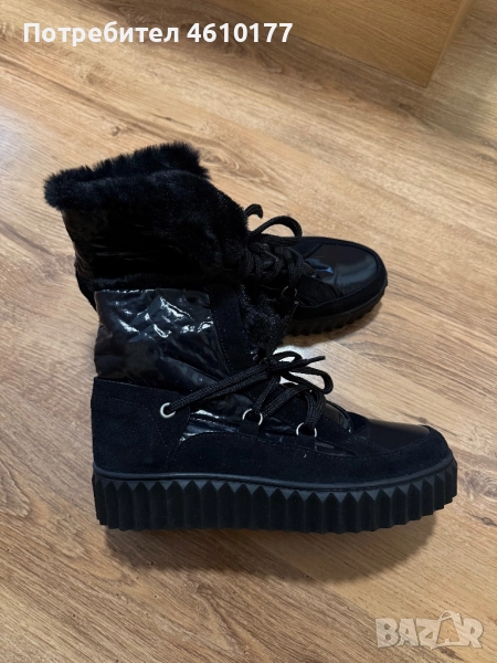 Нови черни боти 39 номер, снимка 1