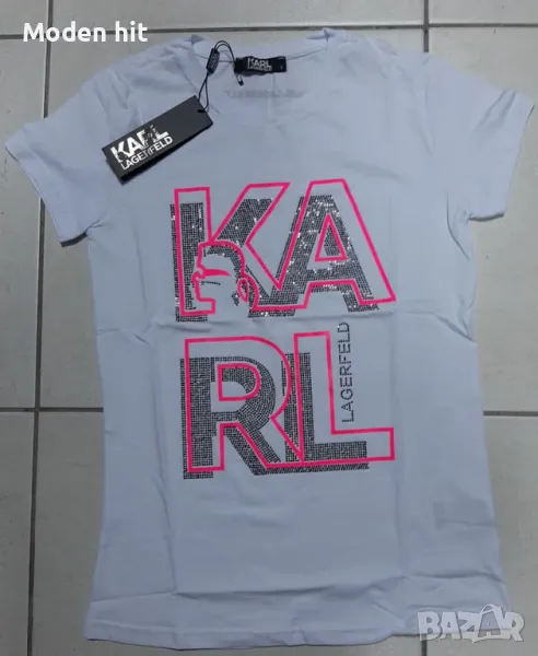 Последни бройки! Karl Lagerfeld дамска тениска реплика, снимка 1