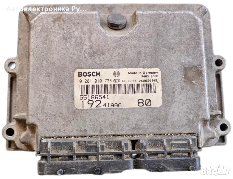 Блок за управление на двигателя FIAT Stilo Sedan 5P ,0281010738, Diesel 1900 (0110), снимка 1