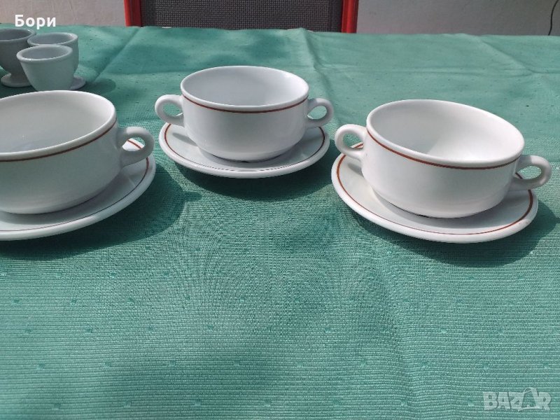 Порцеланови купи с чинийки, снимка 1