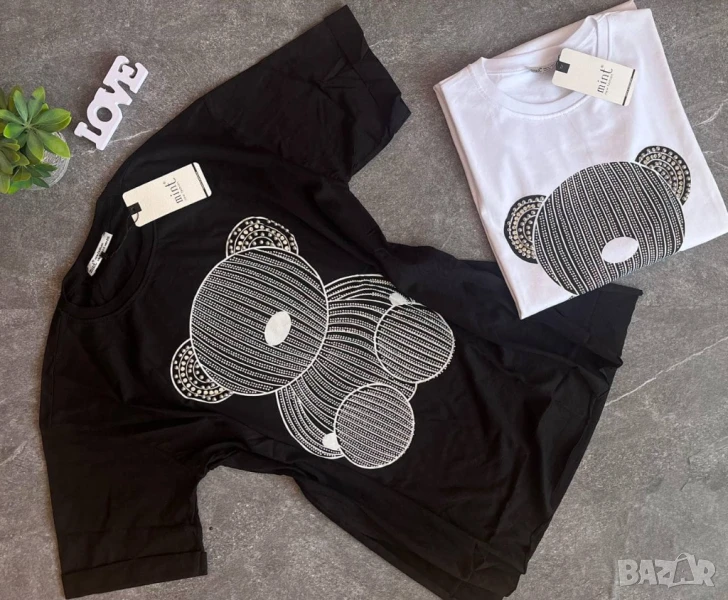 дамска тениска с мече, снимка 1