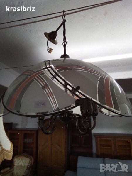 Абажур стъкло и желязо Германия, снимка 1
