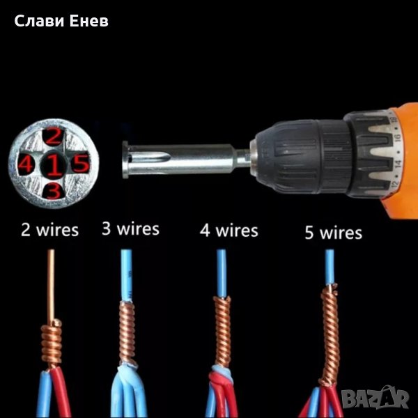 Накрайник за усукване на кабели (спайки)., снимка 1