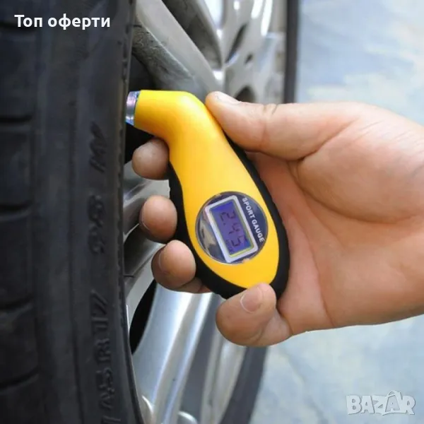 Манометър за гуми дигитален-2235, снимка 1