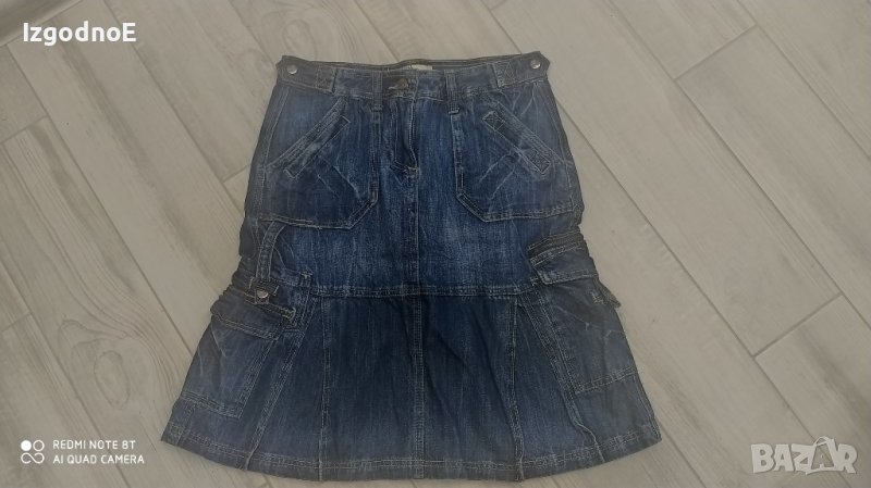 Л-ХЛ модерна дънкова пола, снимка 1