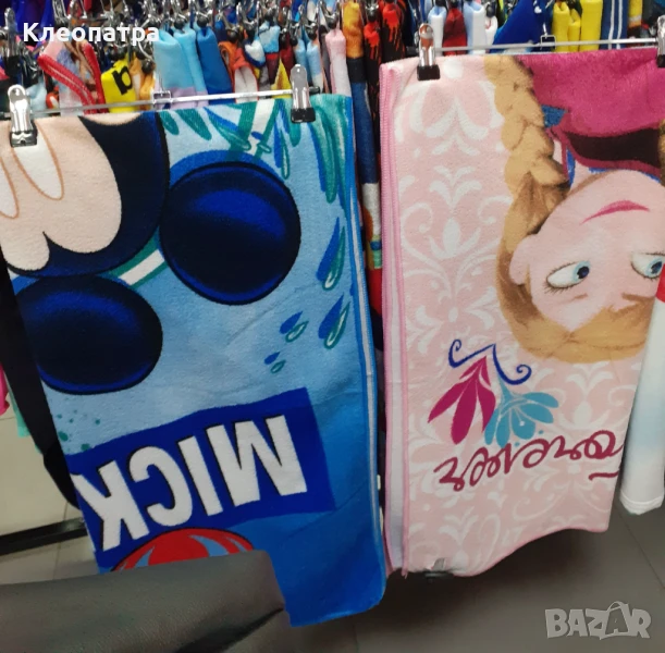 Нови детски хавлии за плаж с анимационни герои, снимка 1