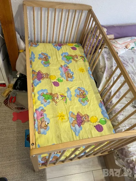 Бебешко детско легло с матрак, снимка 1