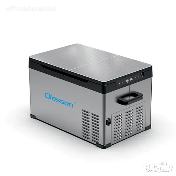 Olesson 22L Портативен хладилник с фризер 12V 24V 220V Хладилна кутия, снимка 1