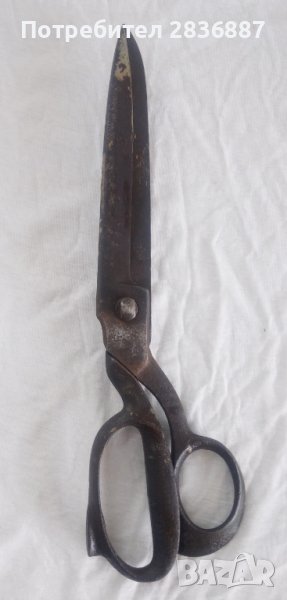 Стари ковани шивашки ножици, снимка 1