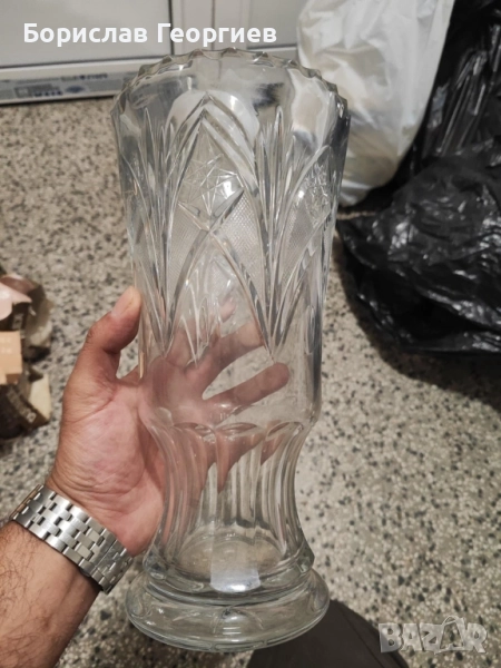 Българска кристална ваза, снимка 1
