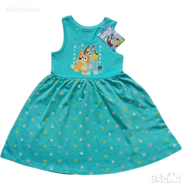 Лятна детска рокля Бинго и Блуи Bluey, снимка 1