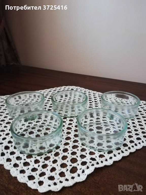 Нови купички за крем карамел, ядки и насипни храни, 7 броя на цена общо 2,86 евро, снимка 1