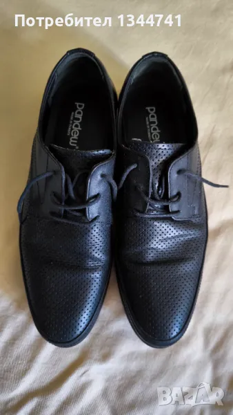 Мъжки кожени обувки Pandew 41, снимка 1