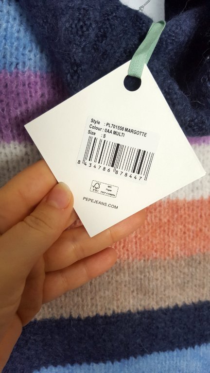 НАМАЛЕН Dua Lipa Pepe Jeans нов с етикет пуловер в Блузи с