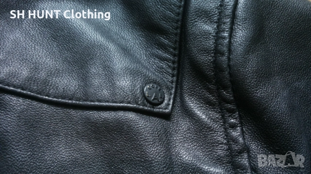 Jack & Jones JJCODALTON Leather Jacket Размер S мъжко яке естествена кожа 1-63, снимка 10 - Якета - 52825176