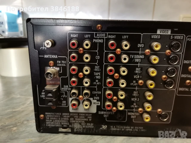 JVC RX-888R Dolby Digital DTS Receiver, снимка 11 - Ресийвъри, усилватели, смесителни пултове - 50540868