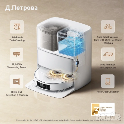 MOVA P50 Pro Ultra, снимка 8 - Прахосмукачки - 54336066