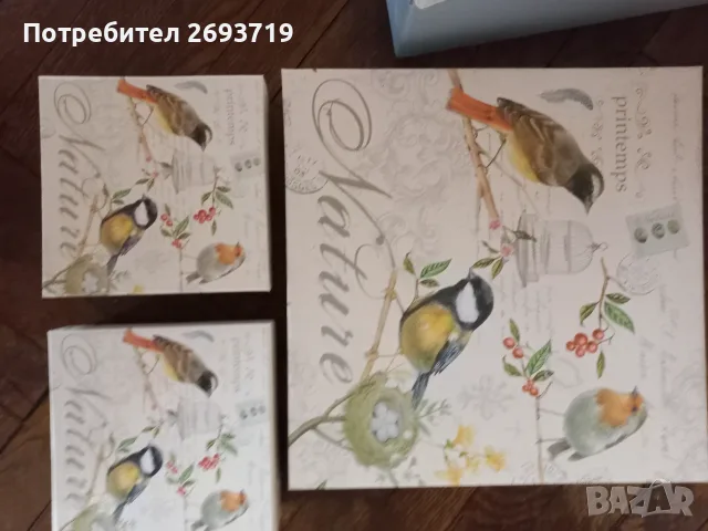 Италиански сет за сервиране "Природа" от 3 плата, снимка 6 - Чинии - 55725222