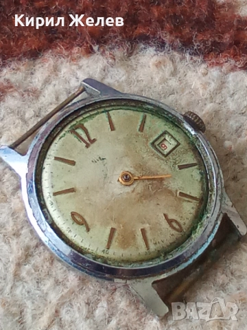 Механизъм с циферблат от стар ръчен часовник 51449, снимка 6 - Мъжки - 52272815