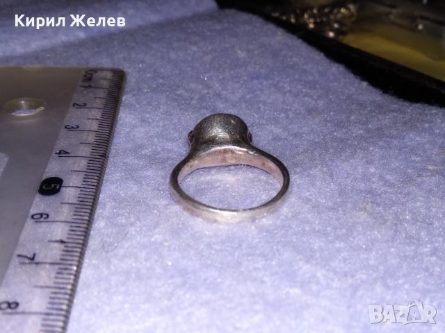 СКЪПОЦЕНЕН АНГЛИЙСКИ СРЕБЪРЕН АР ДЕКО ПРЪСТЕН СРЕБРО 925 с ФАСЕТИРАН ЧИСТ ПЛАНИНСКИ КРИСТАЛ 34651, снимка 8 - Пръстени - 39521877